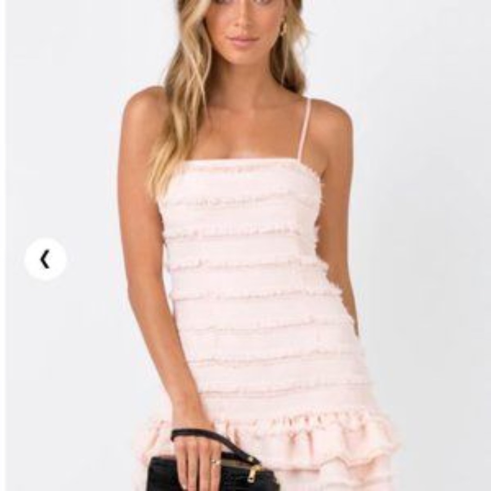 New*Princess Polly Fringe Ruffle Mini‎ Dress * 2